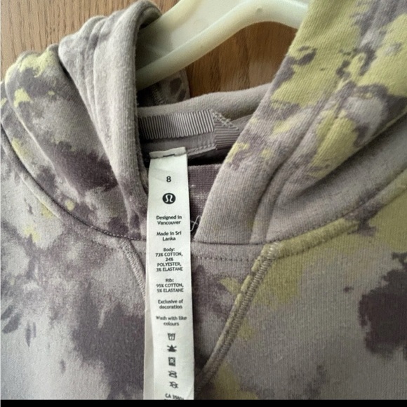lululemon athletica Gray and Yellow Tie-Dye Hoodie - Picture 6 of 9